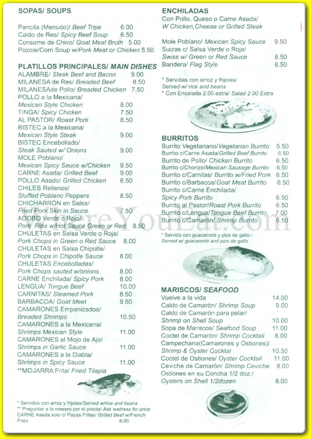 menu image