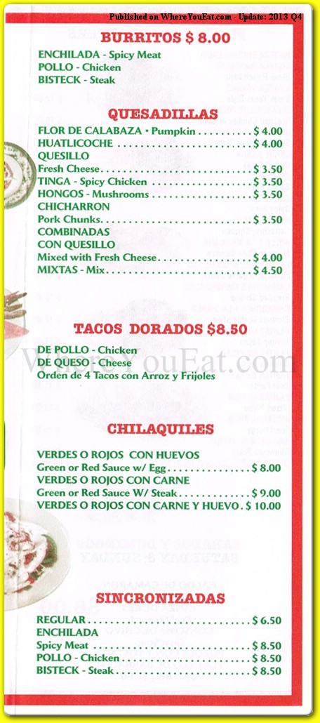 menu image