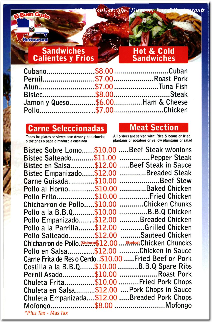 menu image