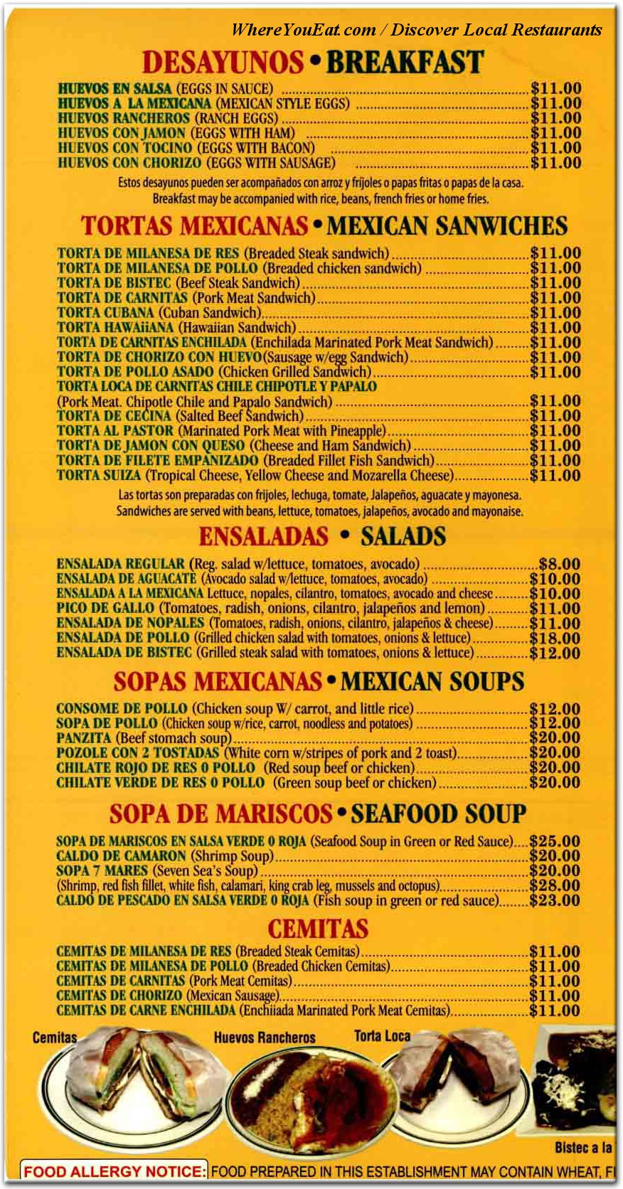 menu image