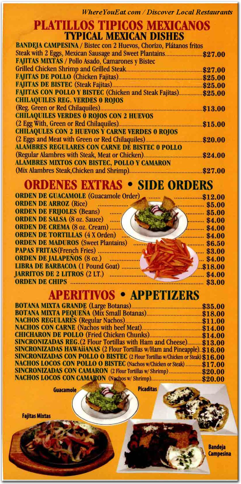 menu image