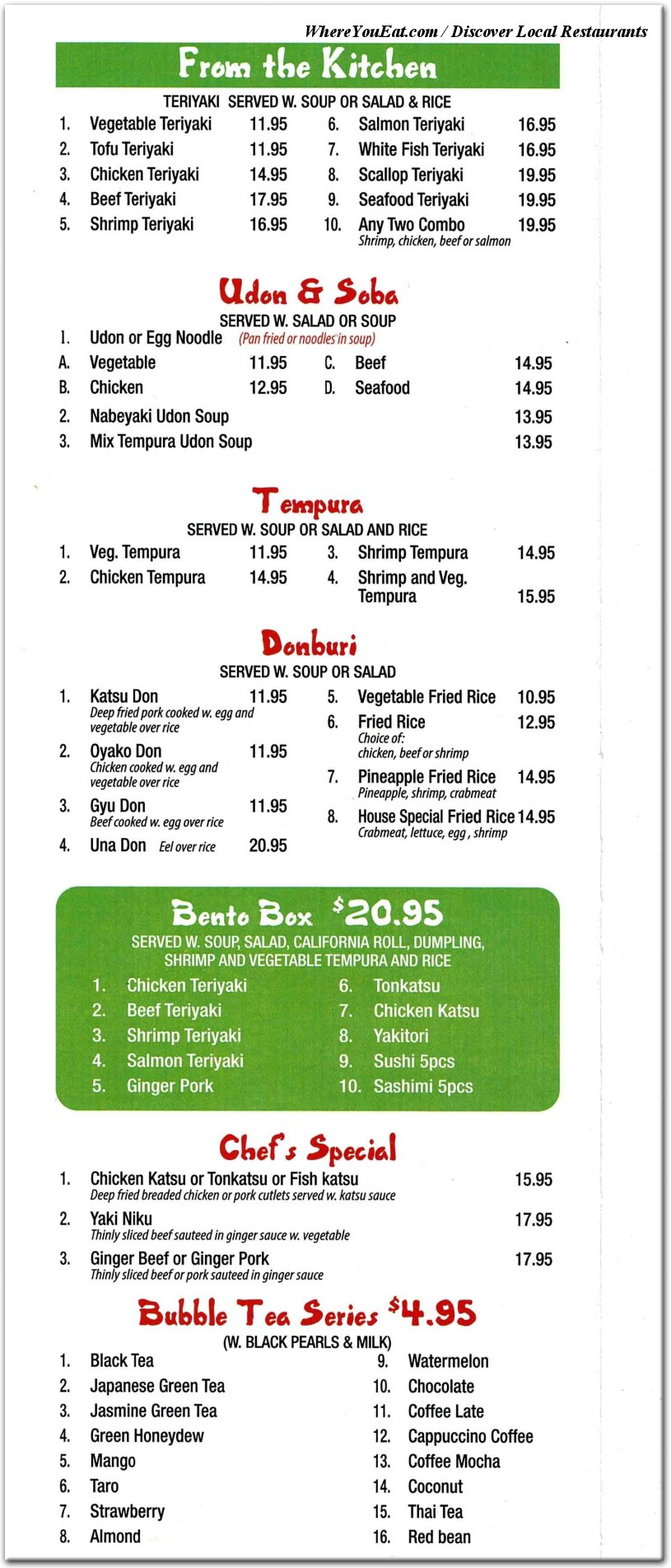 menu image