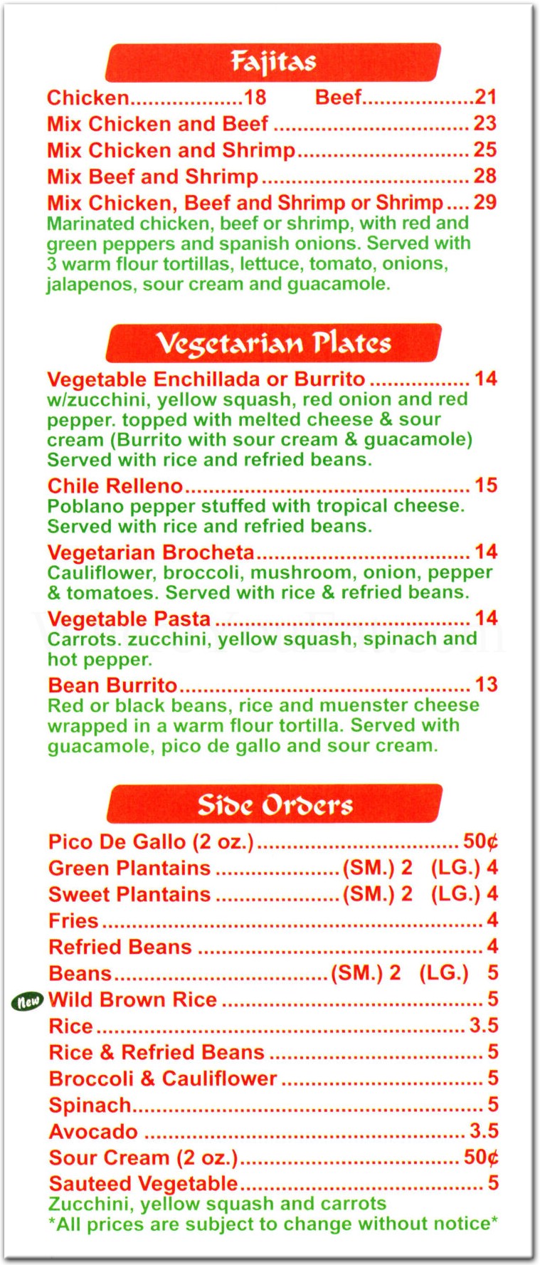 menu image