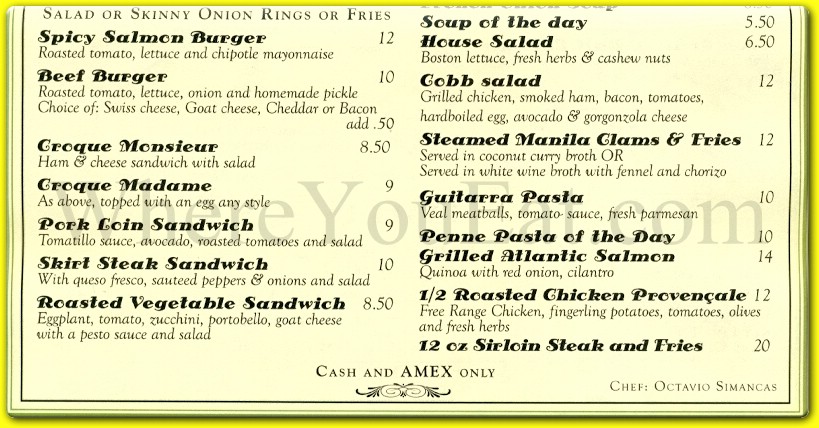 menu image