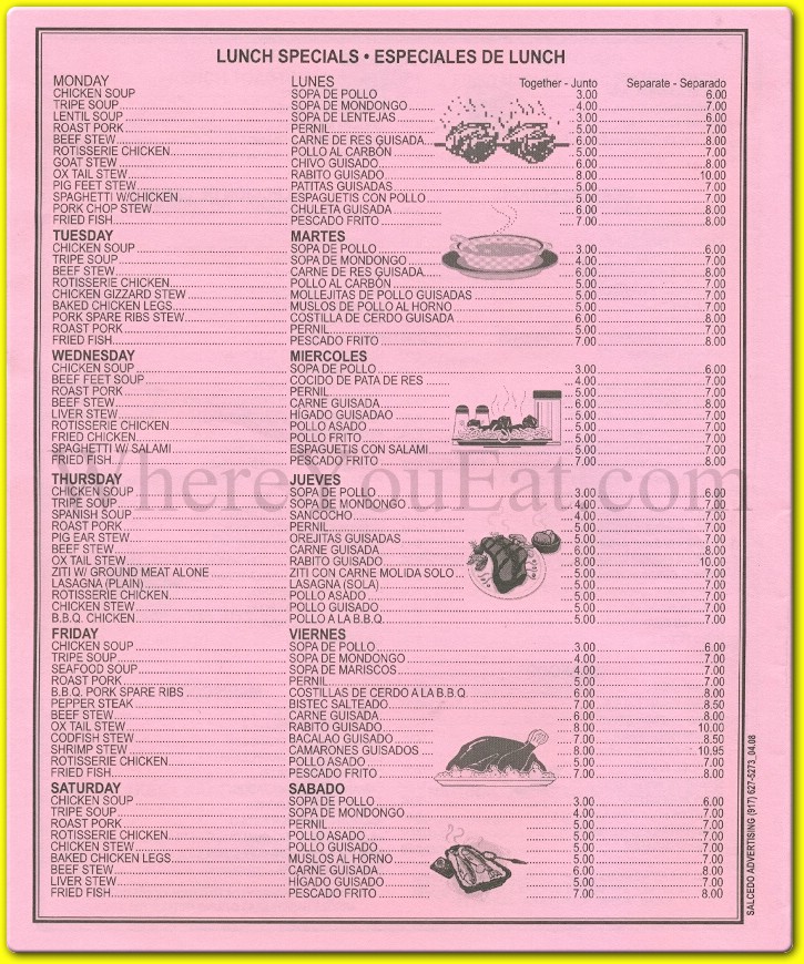 menu image