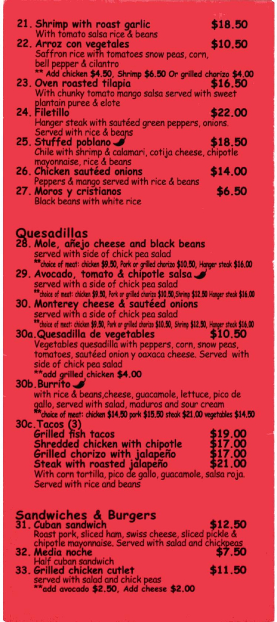 menu image