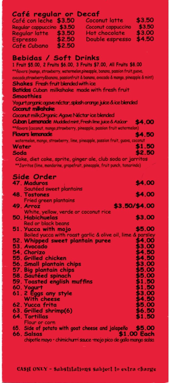 menu image