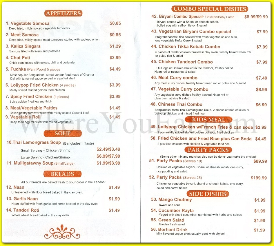 menu image