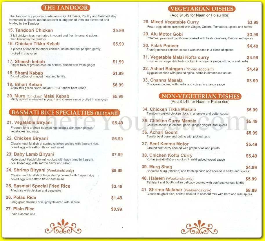 menu image