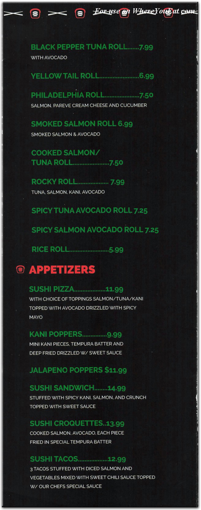 menu image