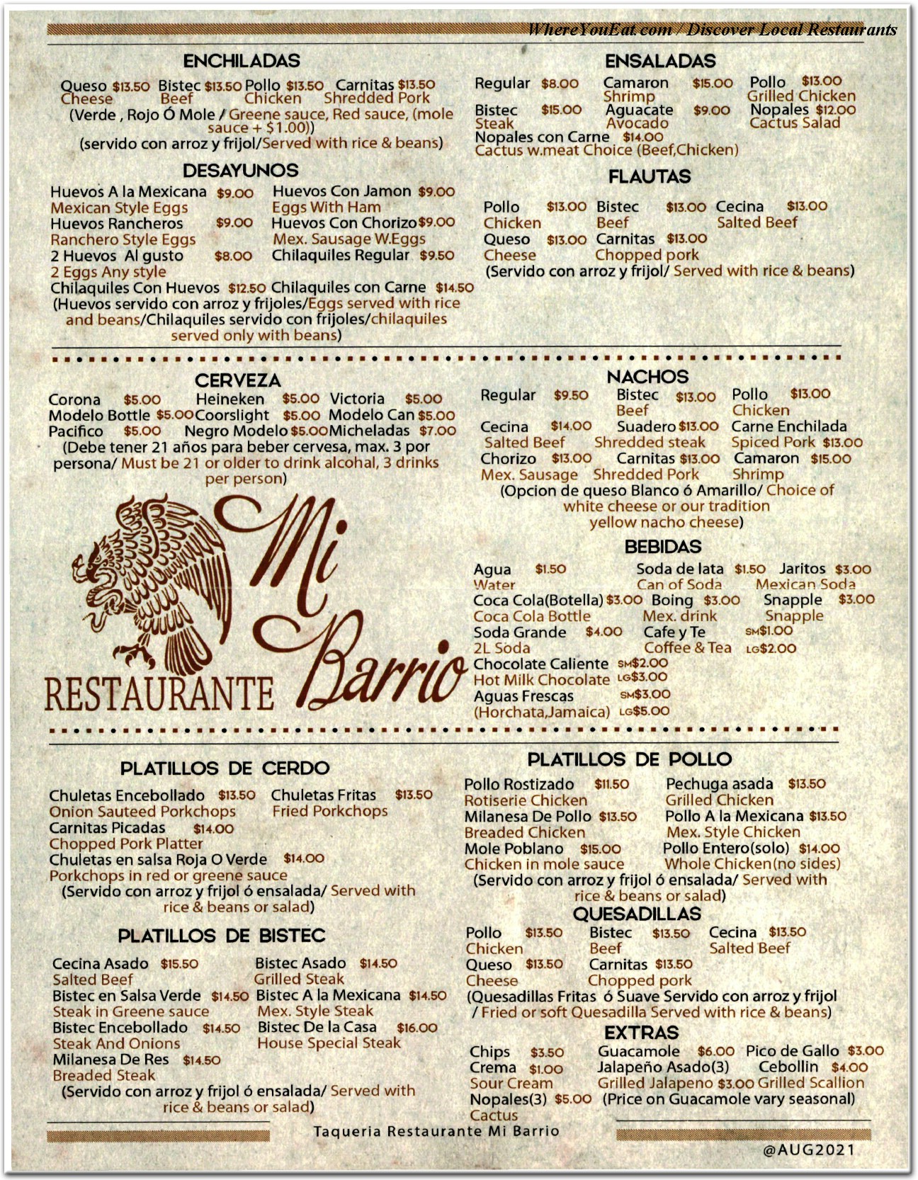 menu image