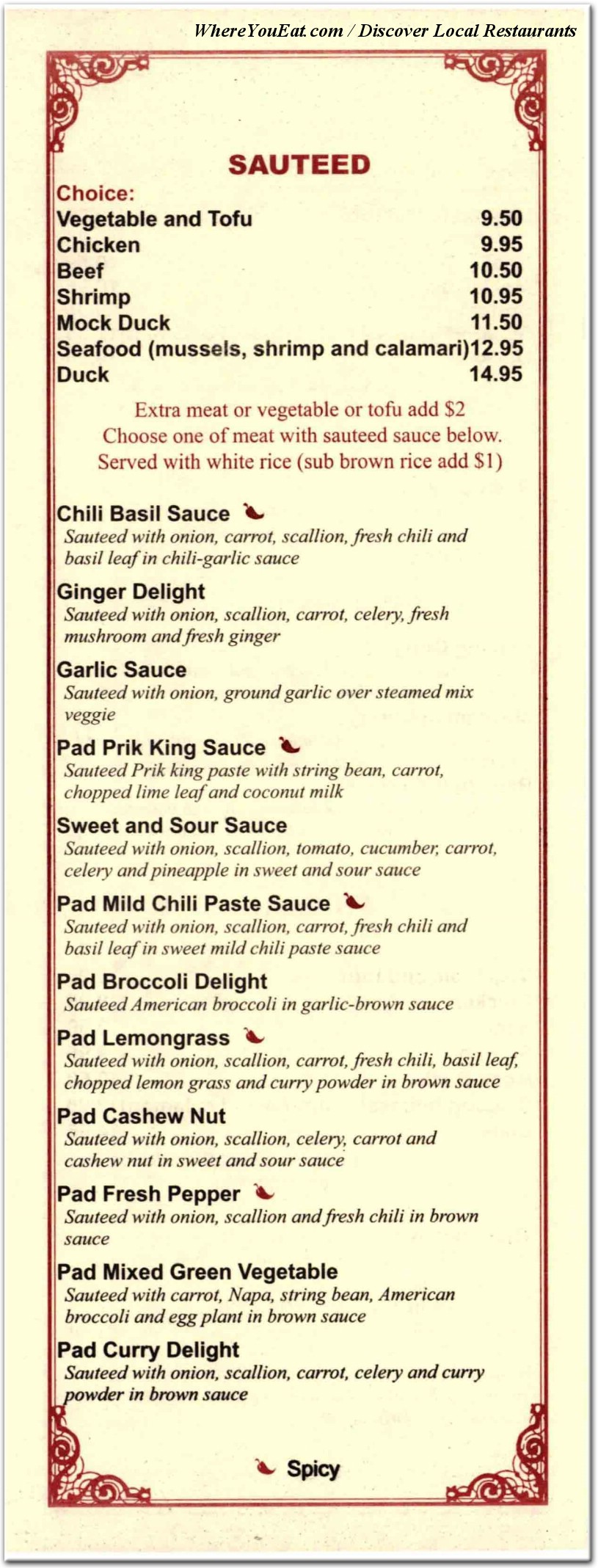 menu image