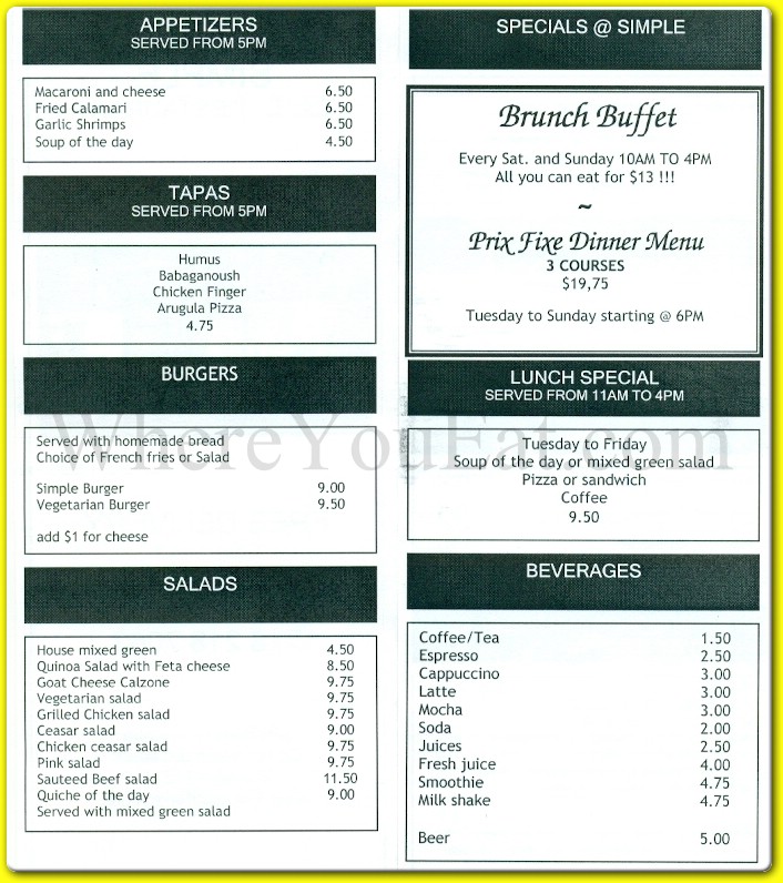 menu image