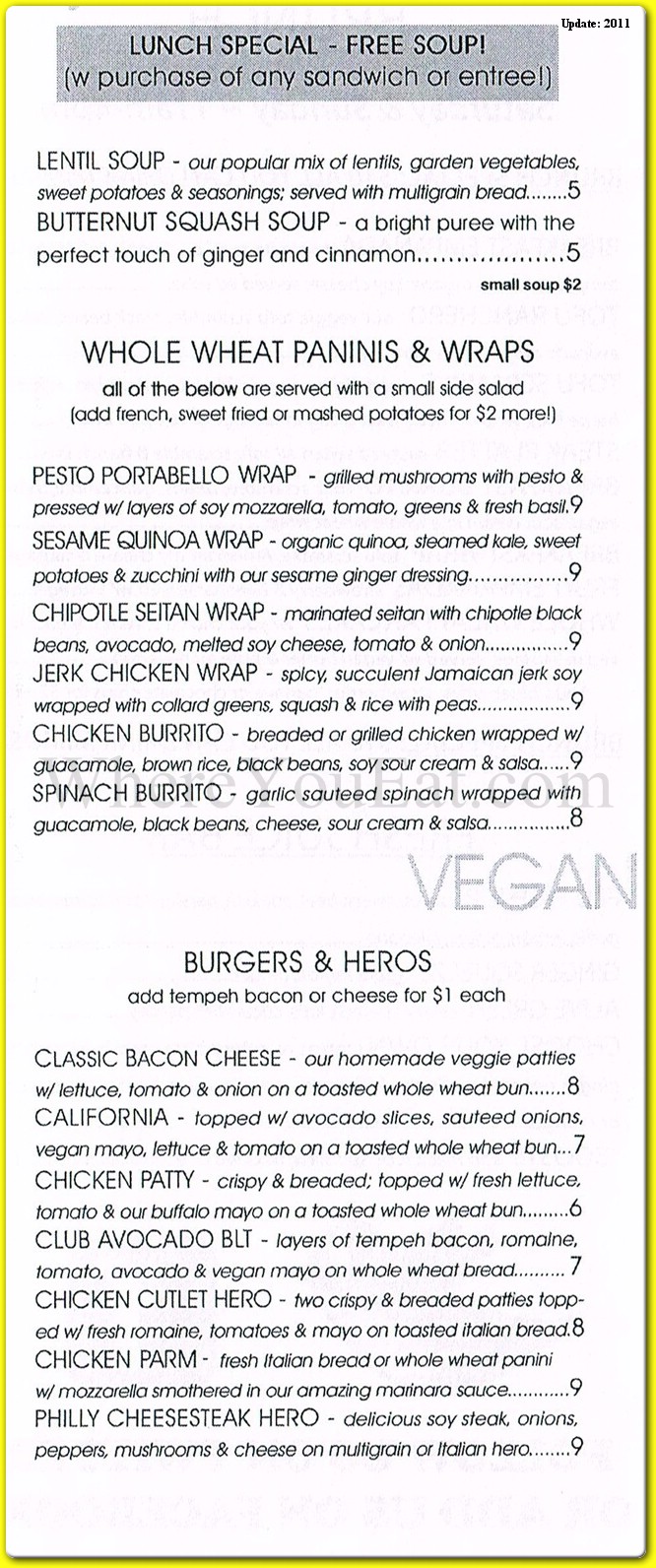 menu image