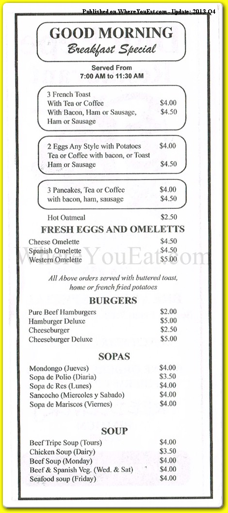 menu image