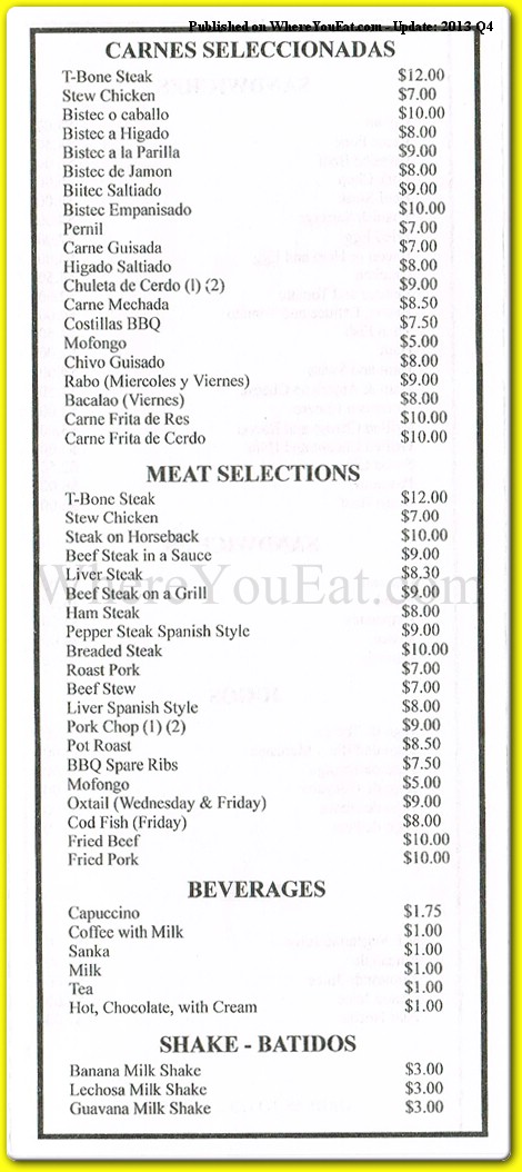 menu image