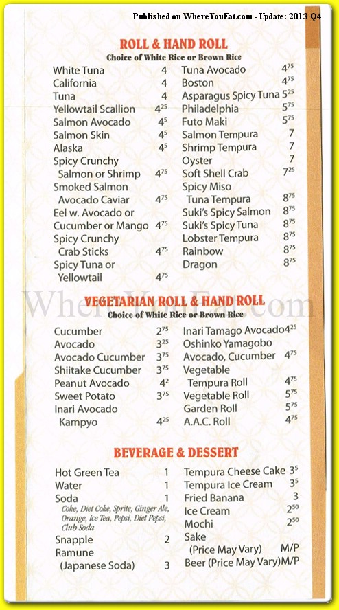 menu image