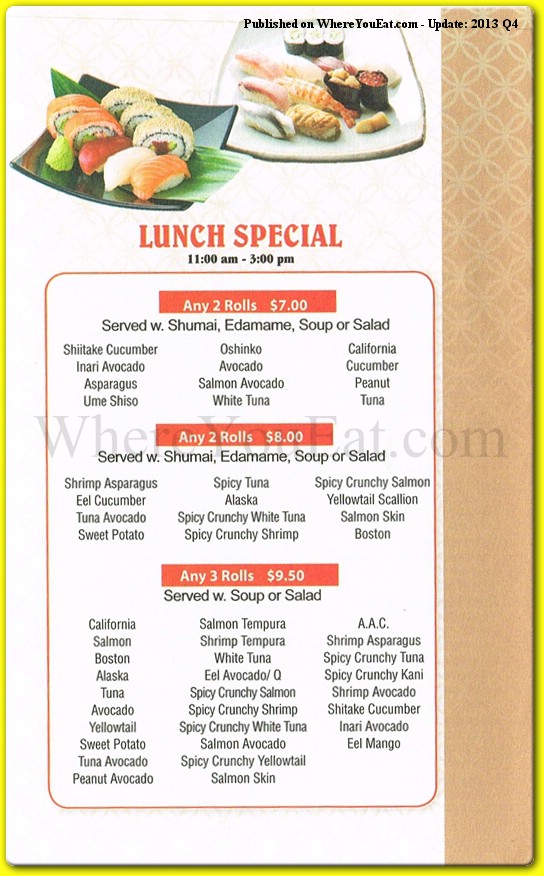 menu image