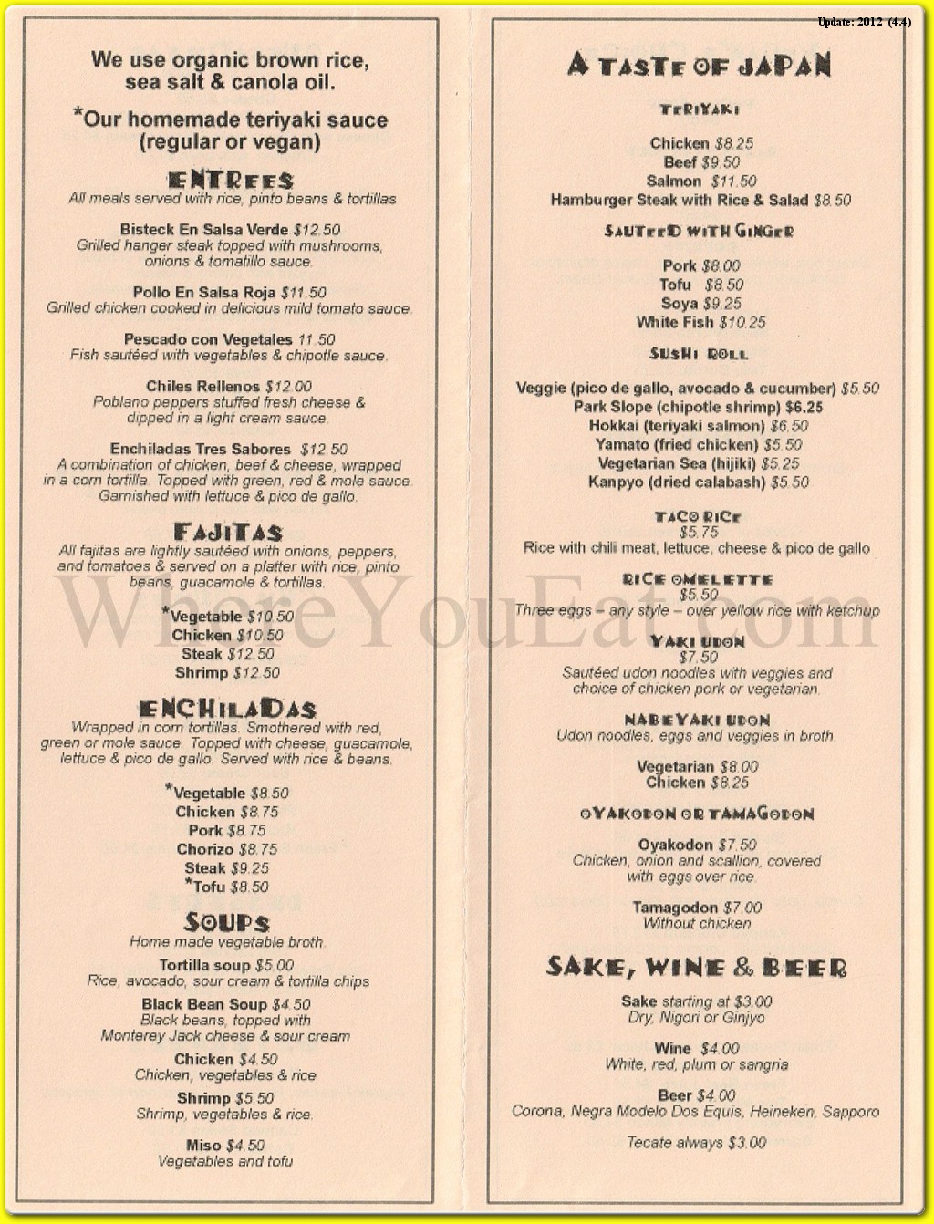 menu image