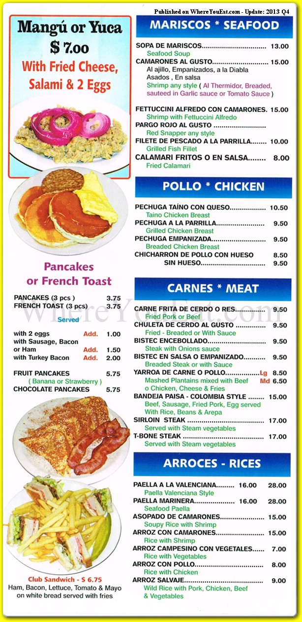 menu image