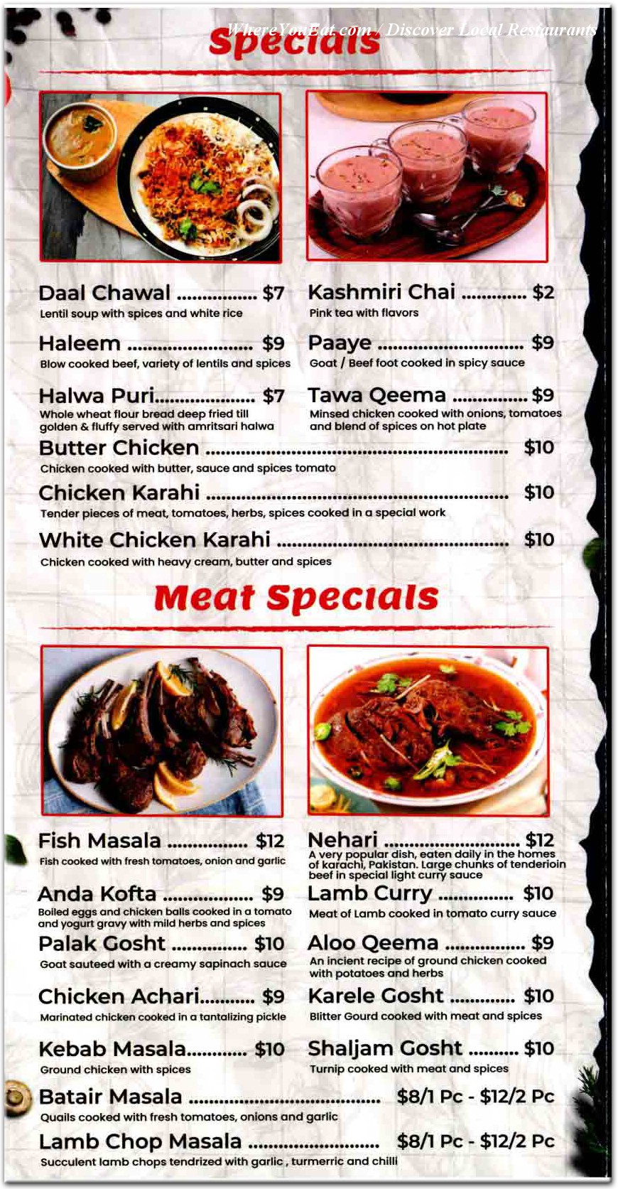 menu image