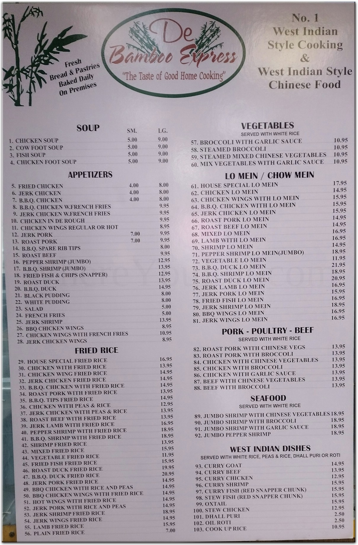 menu image