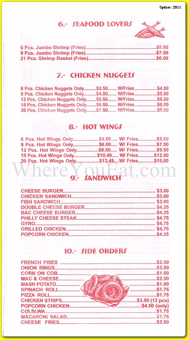 menu image