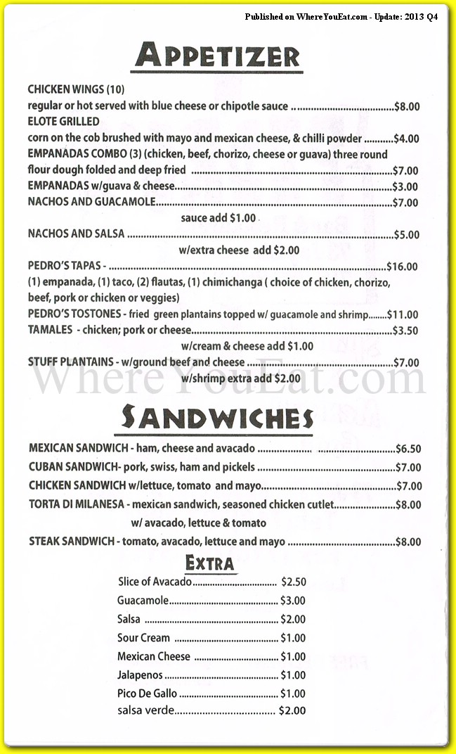 menu image