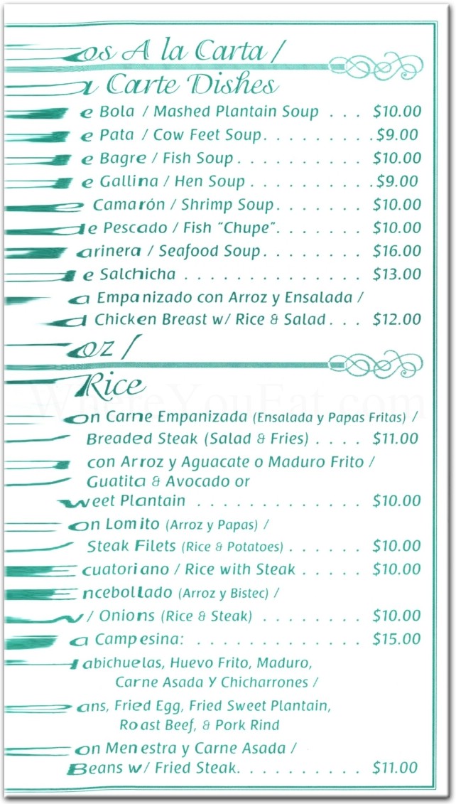 menu image