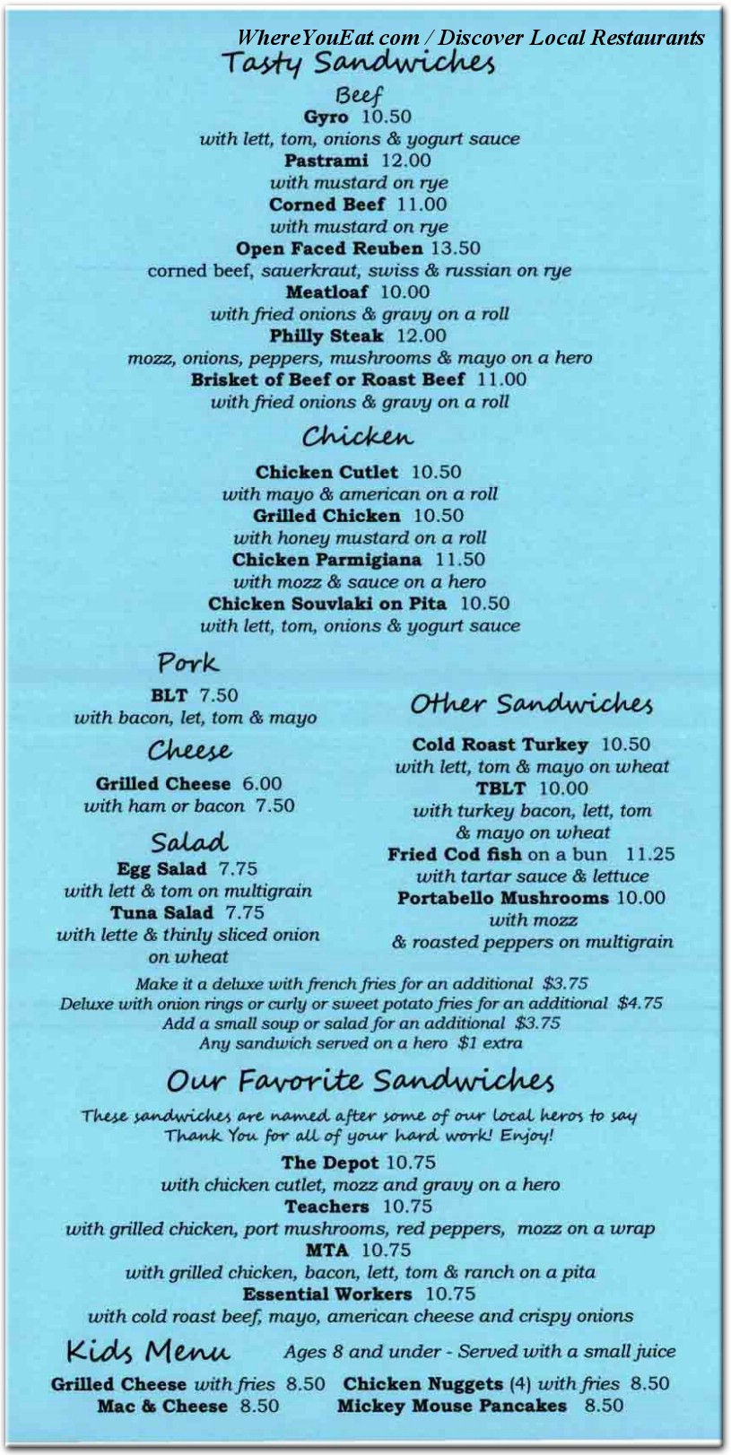 menu image