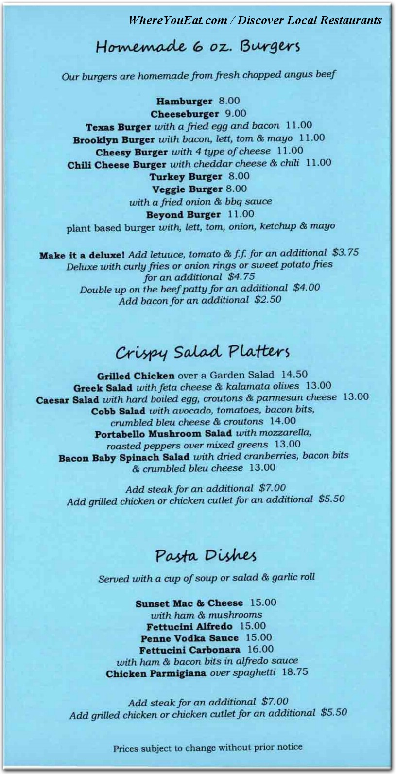 menu image