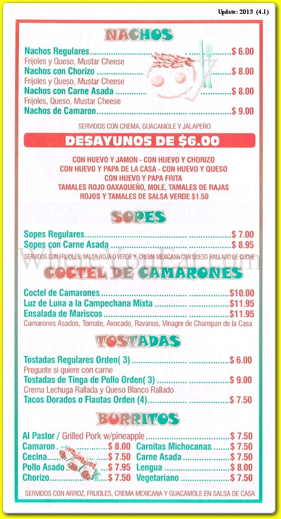 menu image