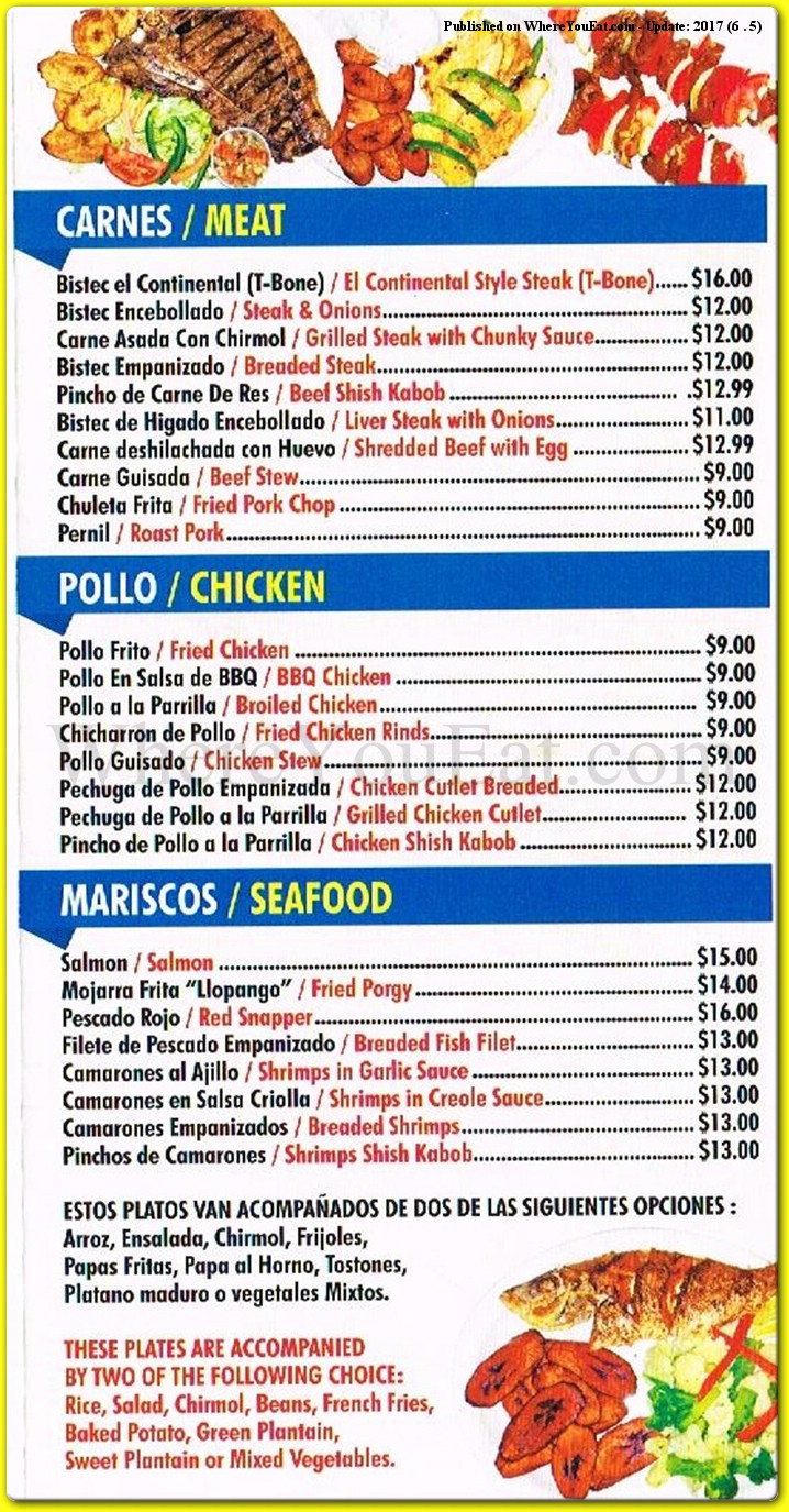 menu image