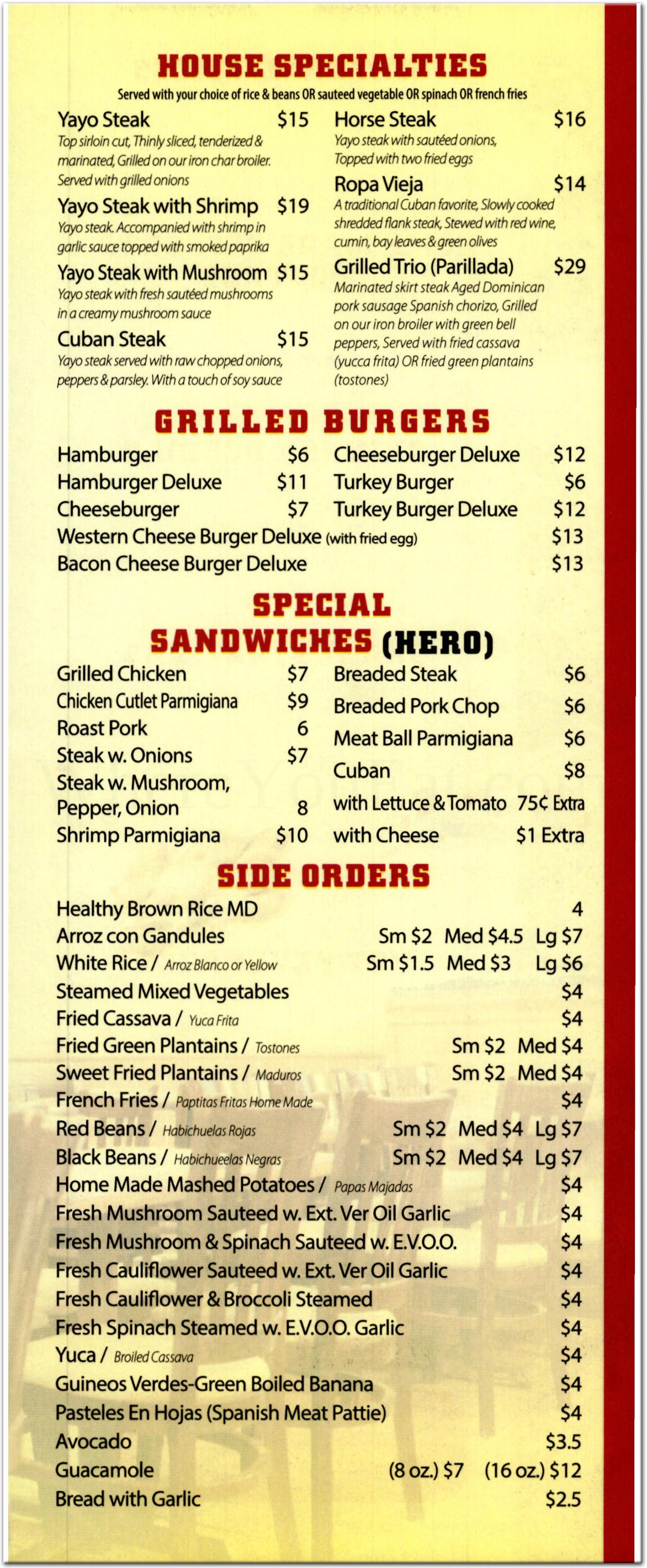 menu image