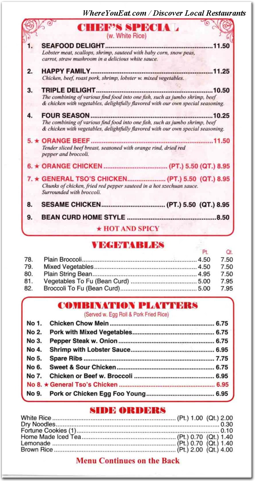 menu image