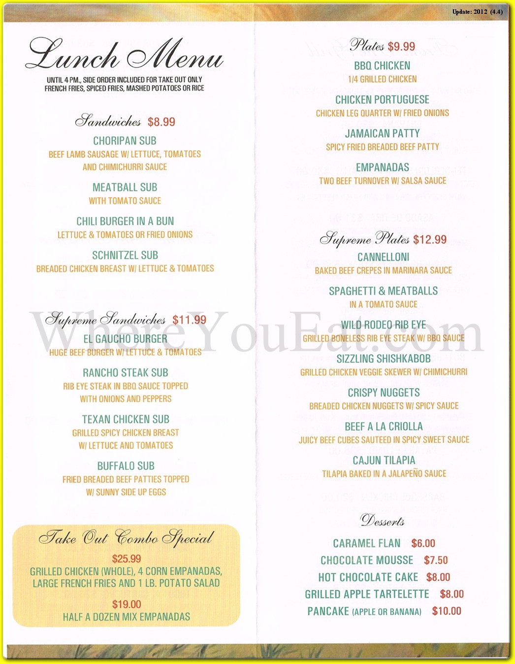 menu image