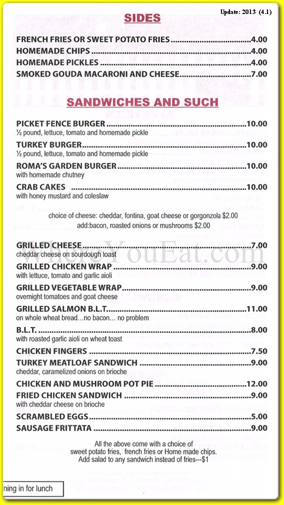 menu image