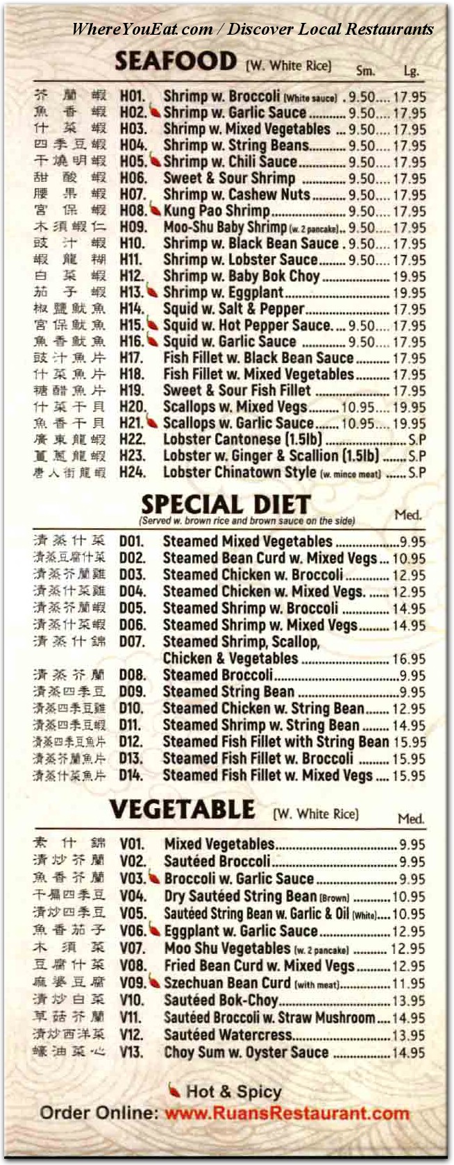 menu image