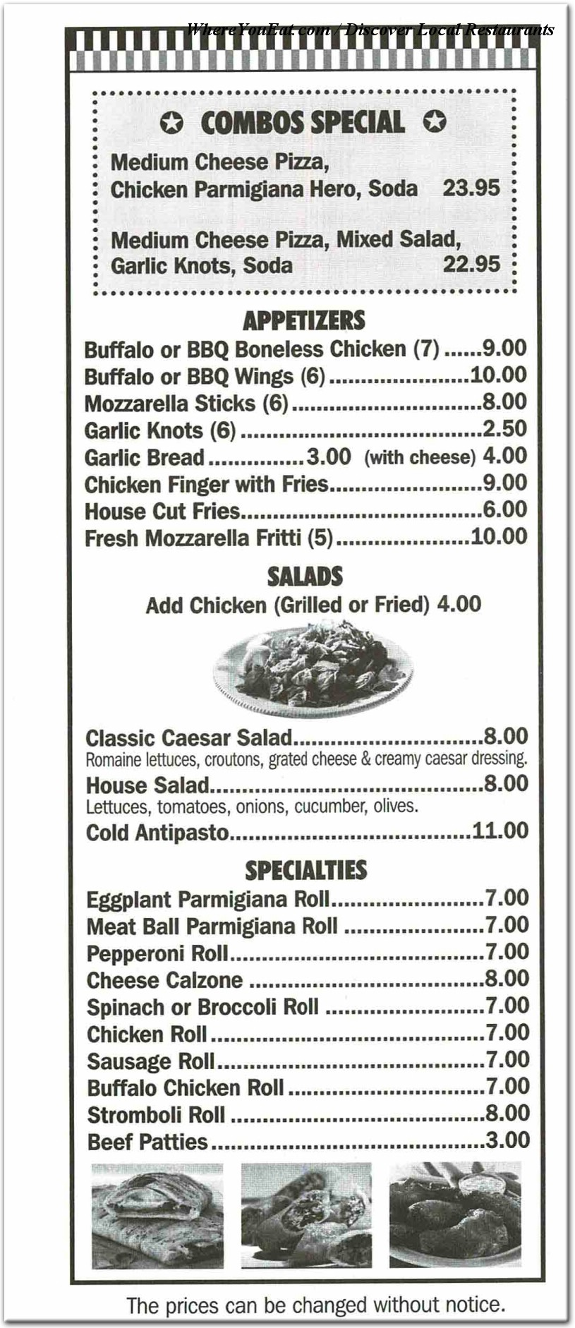 menu image