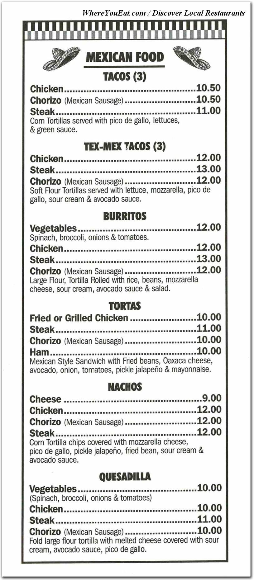 menu image