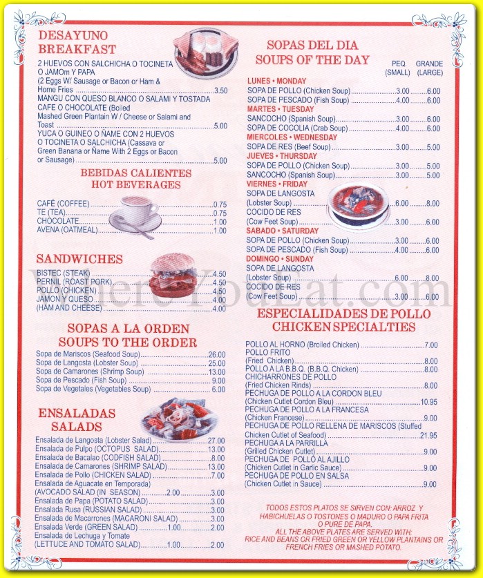 menu image