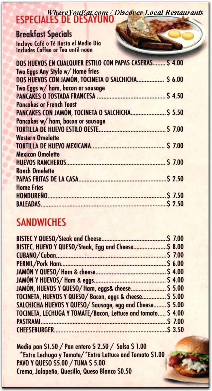 menu image