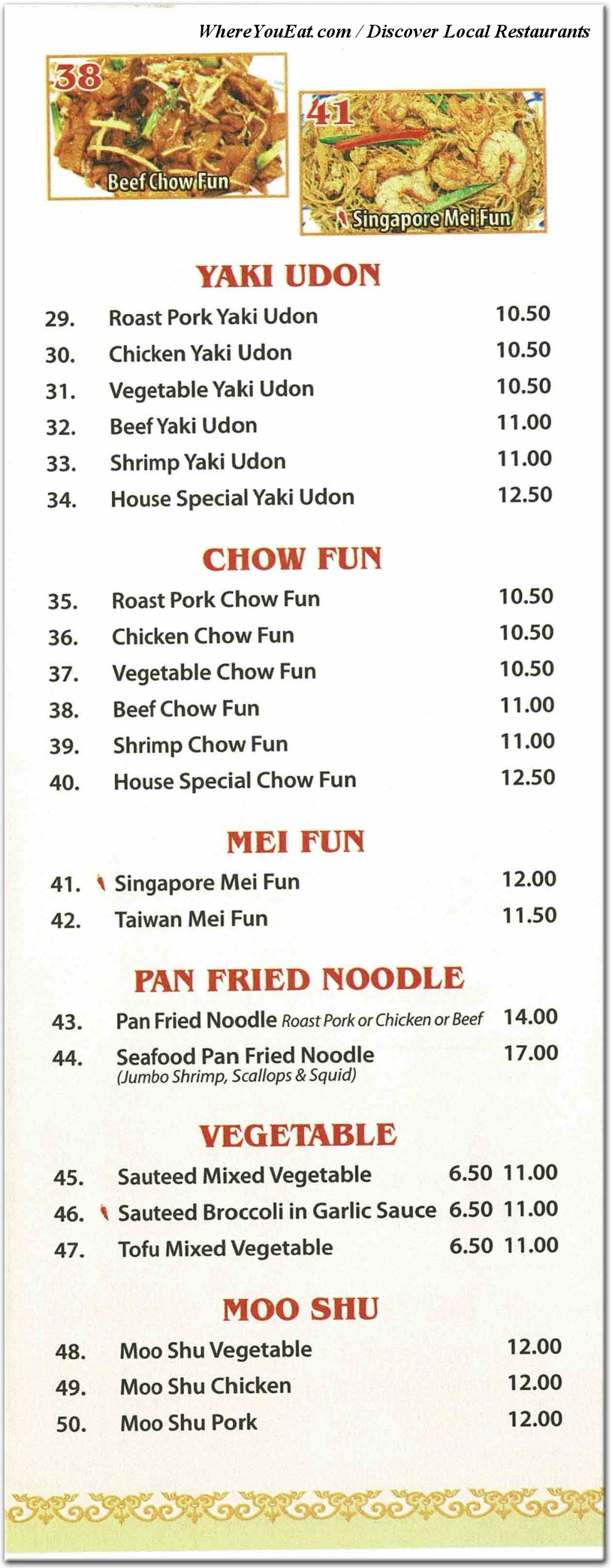 menu image