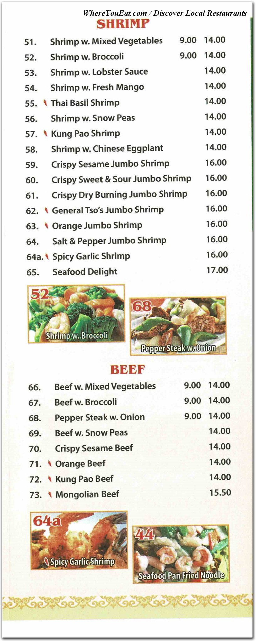 menu image