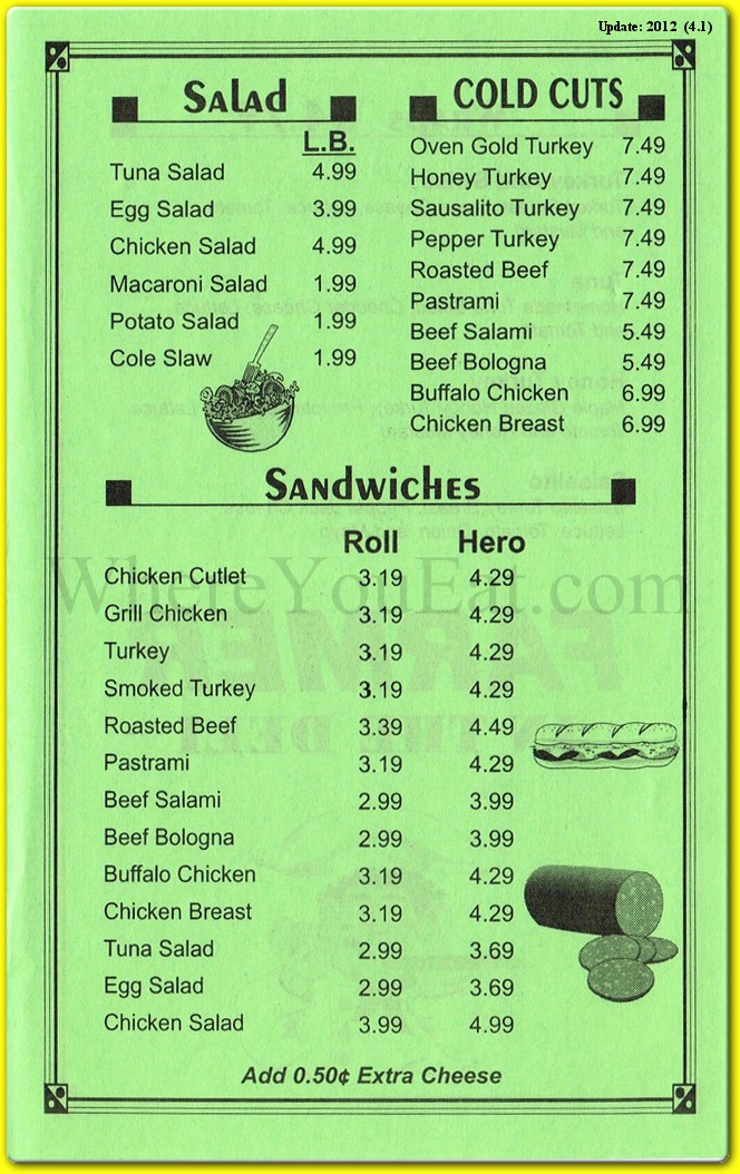 menu image