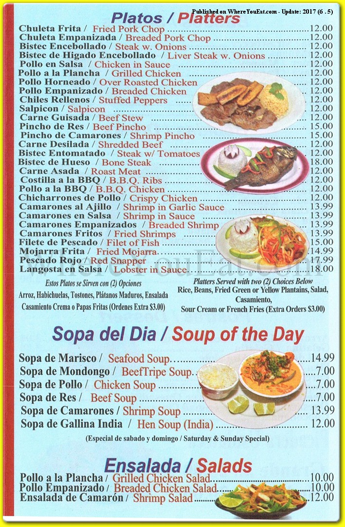 menu image