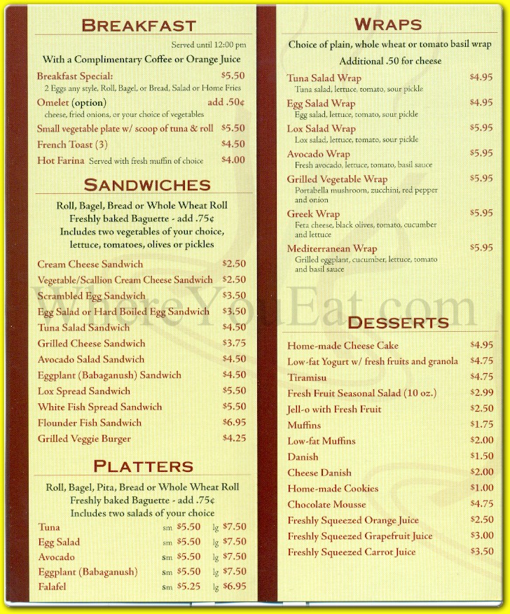 menu image