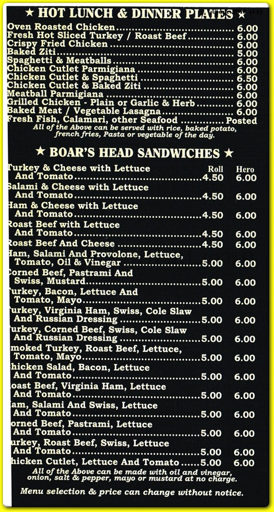 menu image