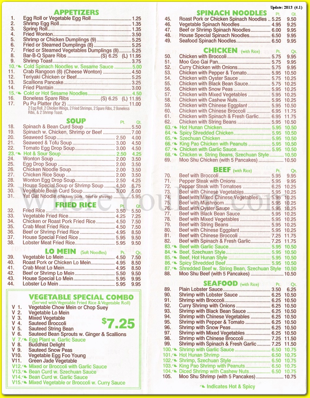 menu image