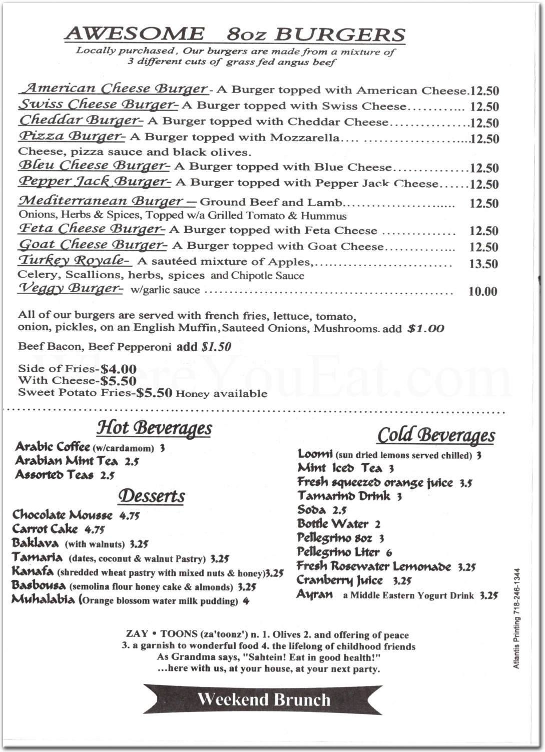 menu image